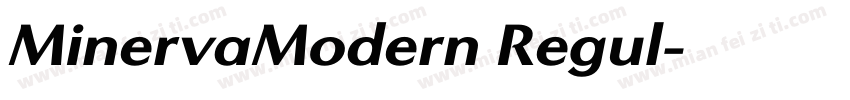 MinervaModern Regul字体转换
